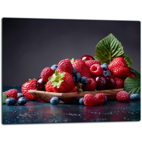 Glasschild Schneidebrett 52x40 FRUCHT