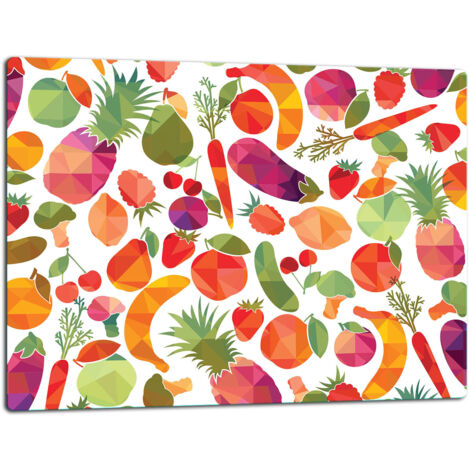 Glasschild Schneidebrett 52x40 FRUCHT