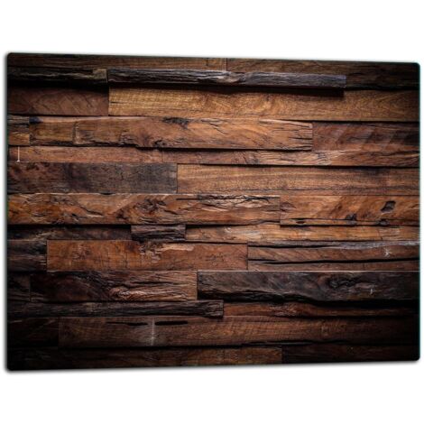 Glasschild Schneidebrett 52x40 Holz