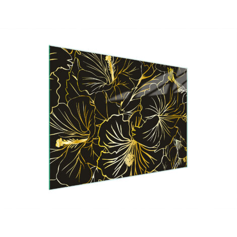 Glasschneidebrett 30x22 Blumen