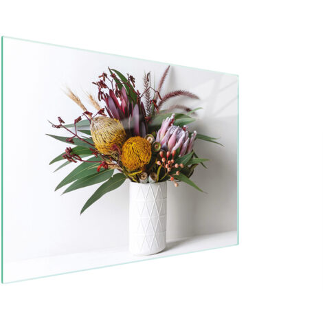 Glasschneidebrett 30x22 Blumen