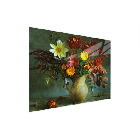Glasschneidebrett 30x22 Blumen