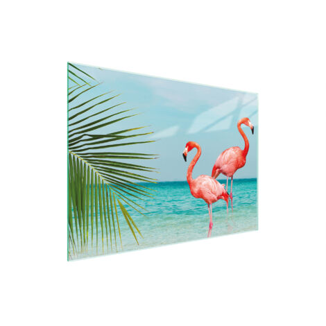 Glasschneidebrett 30x22 Flamingo