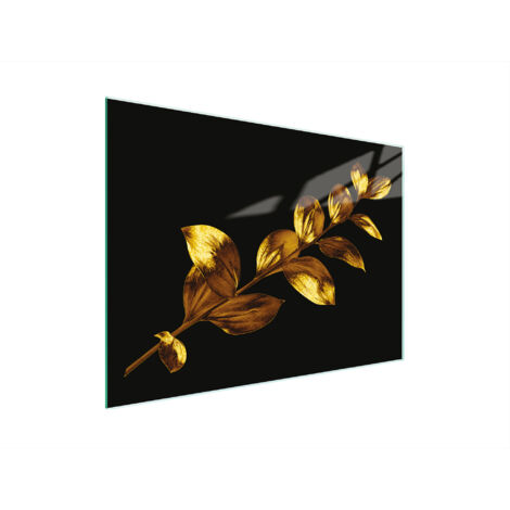 Glasschneidebrett 30x22 Gold