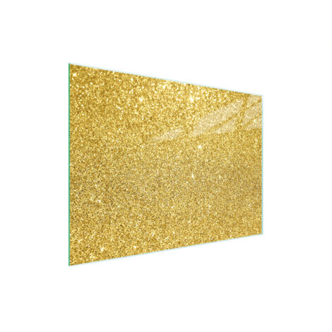 Glasschneidebrett 30x22 Gold