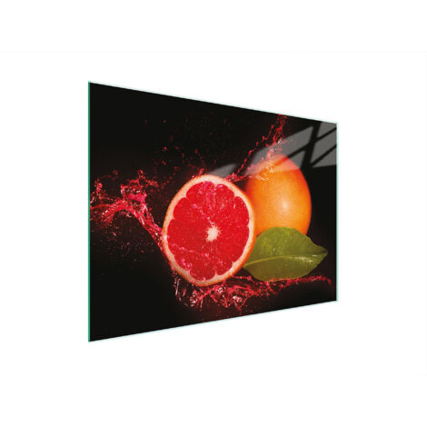 Glasschneidebrett 30x22 Grapefruit