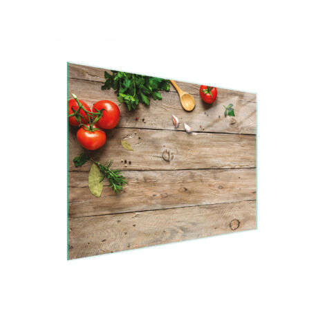 Glasschneidebrett 30x22 Holz