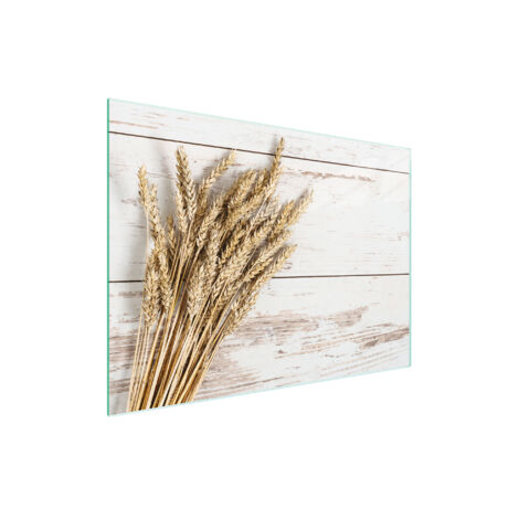 Glasschneidebrett 30x22 Holz