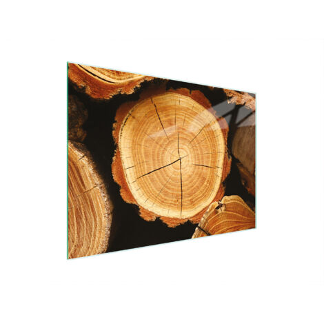 Glasschneidebrett 30x22 Holz