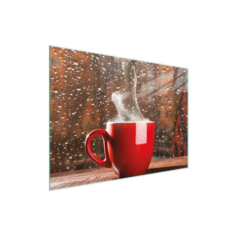 Glasschneidebrett 30x22 Kaffee