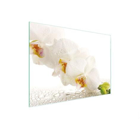 Glasschneidebrett 30x22 Orchidee