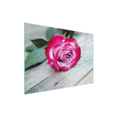 Glasschneidebrett 30x22 Rose