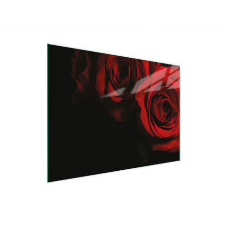 Glasschneidebrett 30x22 Rose