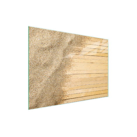 Glasschneidebrett 30x22 Sand