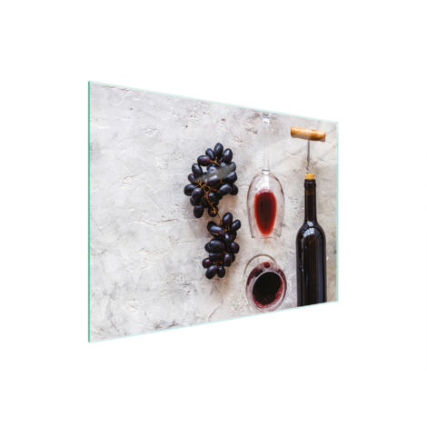 Glasschneidebrett 30x22 Wein