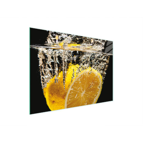 Glasschneidebrett 30x22 Zitrone