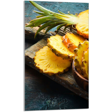 Glasschneidebrett 30x52 Ananas