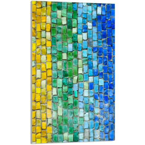 Glasschneidebrett 30x52 Bunt