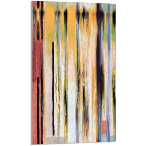 Glasschneidebrett 30x52 Bunt