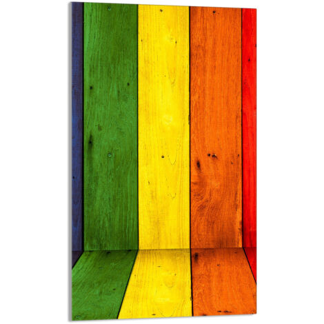 Glasschneidebrett 30x52 Bunt