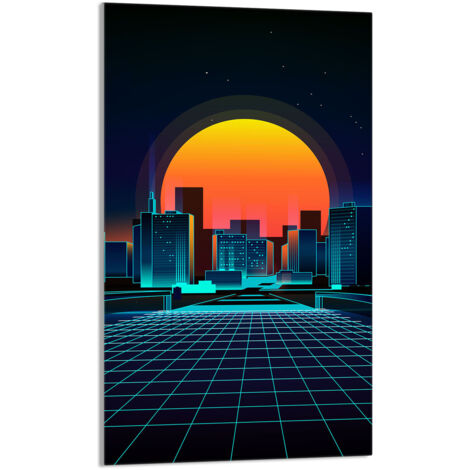 Glasschneidebrett 30x52 City