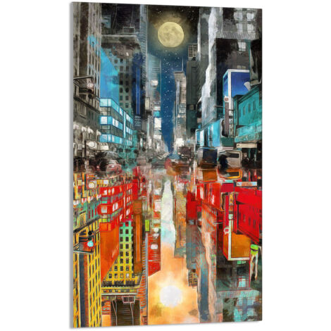Glasschneidebrett 30x52 City