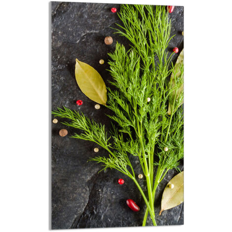 Glasschneidebrett 30x52 Fenchel