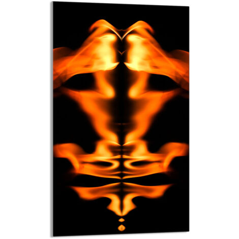 Glasschneidebrett 30x52 Feuer