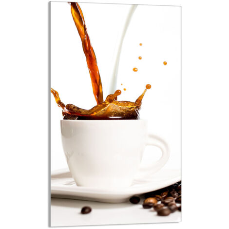 Glasschneidebrett 30x52 Kaffee