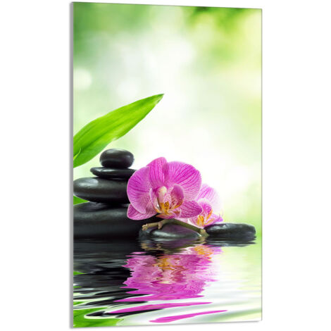 Glasschneidebrett 30x52 Orchidee