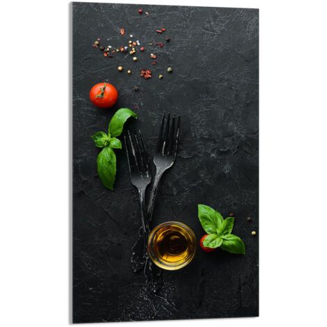 Glasschneidebrett 30x52 Schiefer