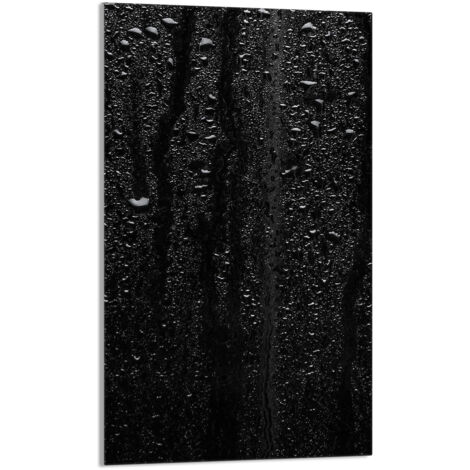 Glasschneidebrett 30x52 Schwarz