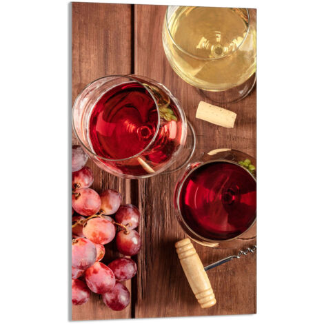 Glasschneidebrett 30x52 Wein