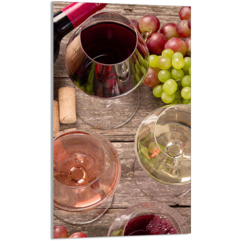 Glasschneidebrett 30x52 Wein
