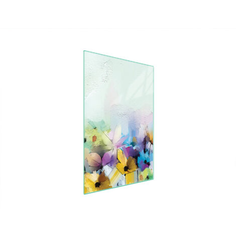 Glasschneidebrett 35x52 Blumen