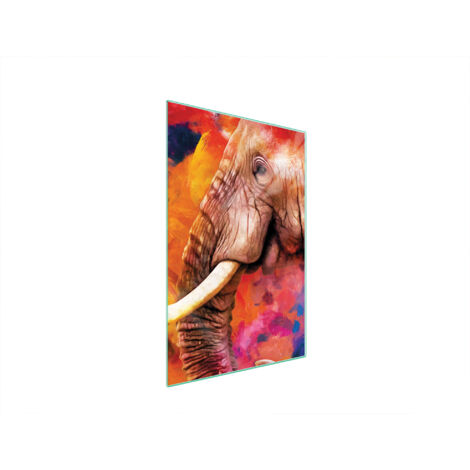 Glasschneidebrett 35x52 Elefant