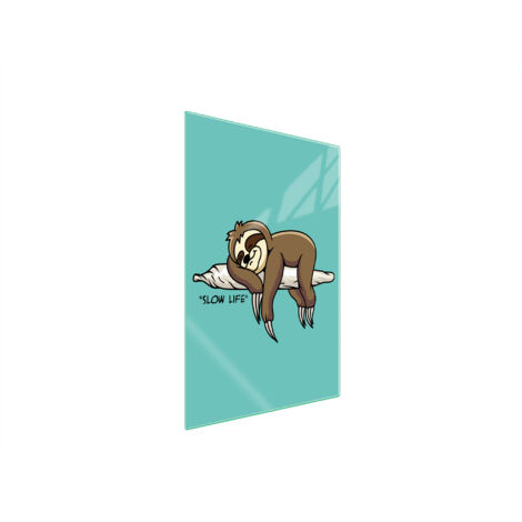 Glasschneidebrett 35x52 Faultier