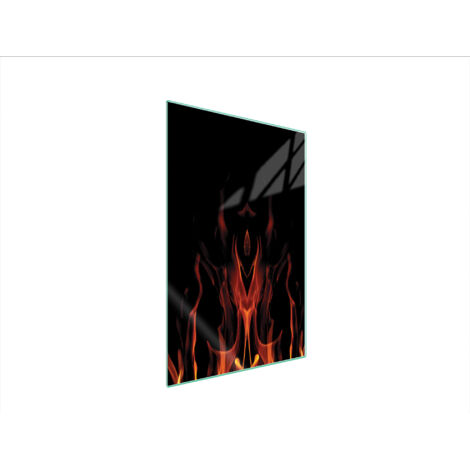 Glasschneidebrett 35x52 FEUER