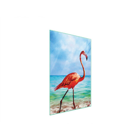 Glasschneidebrett 35x52 Flamingo