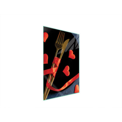 Glasschneidebrett 35x52 Herz