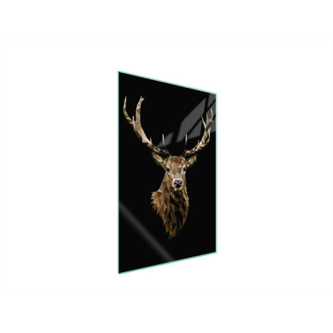 Glasschneidebrett 35x52 Hirsch