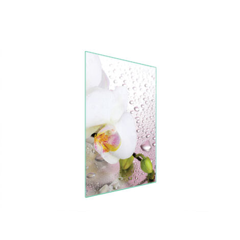 Glasschneidebrett 35x52 Orchidee