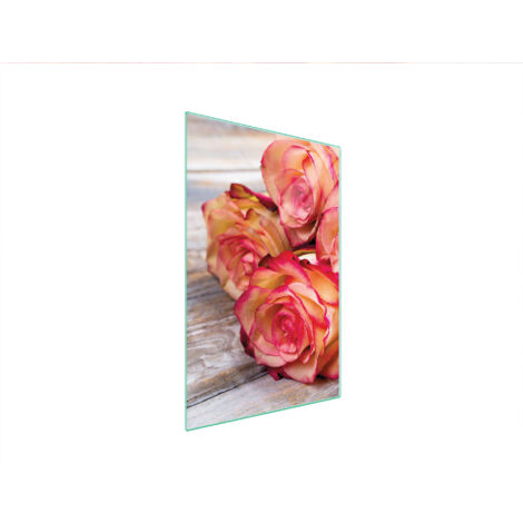 Glasschneidebrett 35x52 Rose