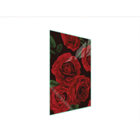 Glasschneidebrett 35x52 Rosen