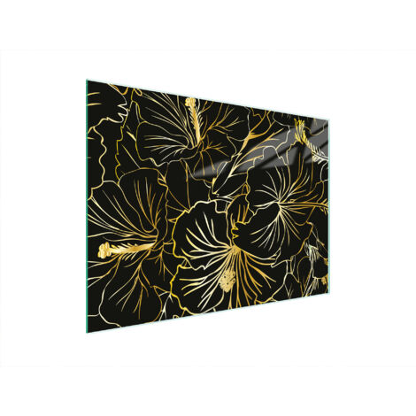 Glasschneidebrett 40x30 Blumen