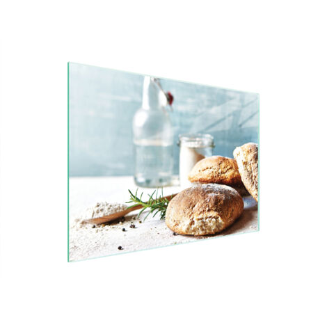 Glasschneidebrett 40x30 Brot