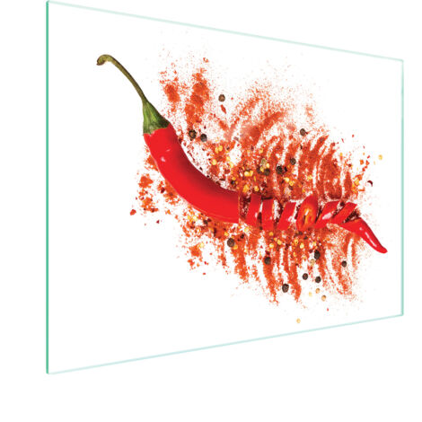 Glasschneidebrett 40x30 Chili