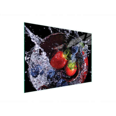 Glasschneidebrett 40x30 Erdbeeren