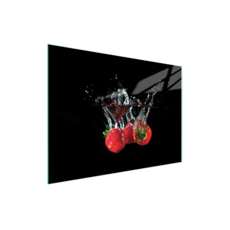 Glasschneidebrett 40x30 Erdbeeren