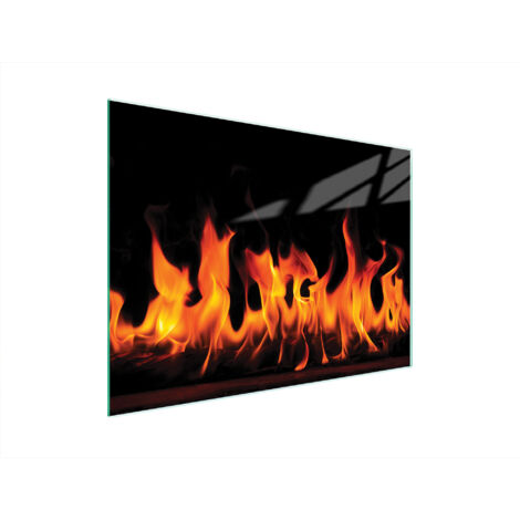 Glasschneidebrett 40x30 Feuer